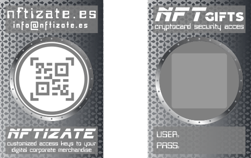 NFTizate criptotarjeta 1 metálica